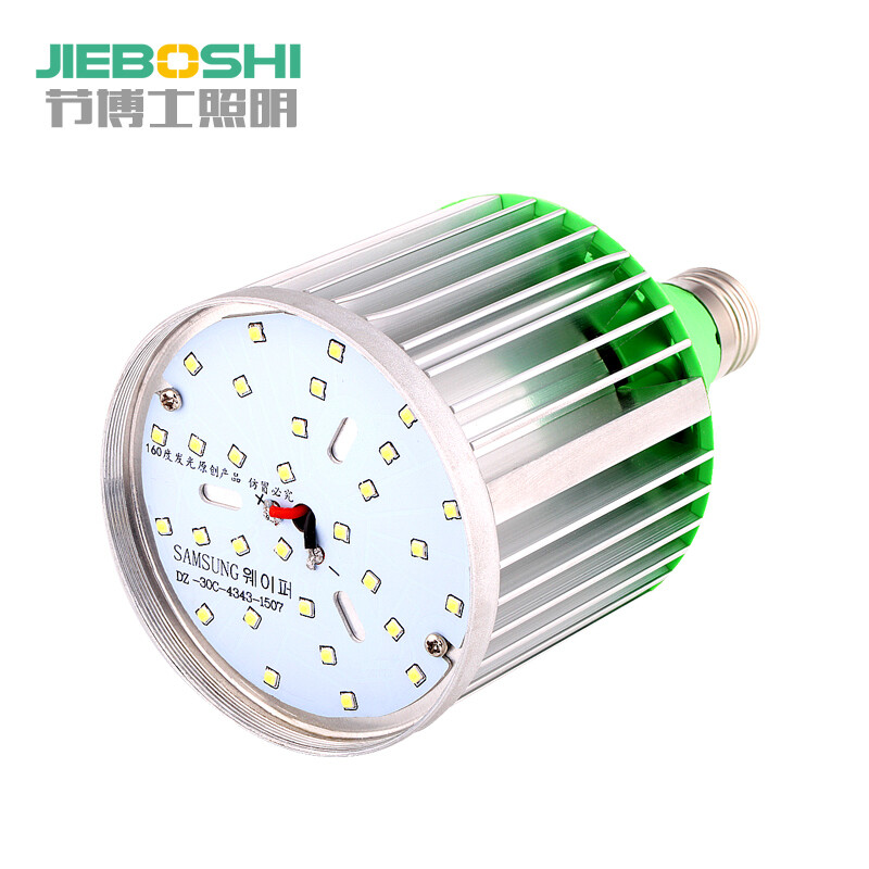 節(jié)博士LED球泡燈 E27螺口18W36W50W100W工程工廠照明 E40卡口燈泡 蓮花燈E27螺口白光 80W